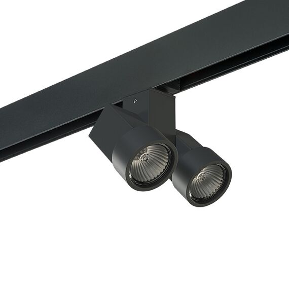PRO051037 Светильник д/1-фазн трека ILLUMO HP16X2 ЧЕРНЫЙ (595027+051037)