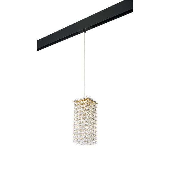 PRO795422 Светильник д/1-фазн трека CRISTALLO 1х40W G9 ЗОЛОТО/ЧЕРНЫЙ (795422+595007)