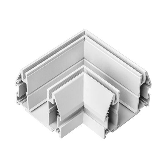 505206 Соединитель L-образный д/натяжного потолка д/2-контактного трека 5051хх TETA БЕЛЫЙ для PRO