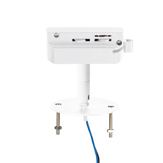 592086 Трековое крепление ASTA с 1-фазным адаптером к 2134xx (GX53)/2164хх (GU10) БЕЛЫЙ