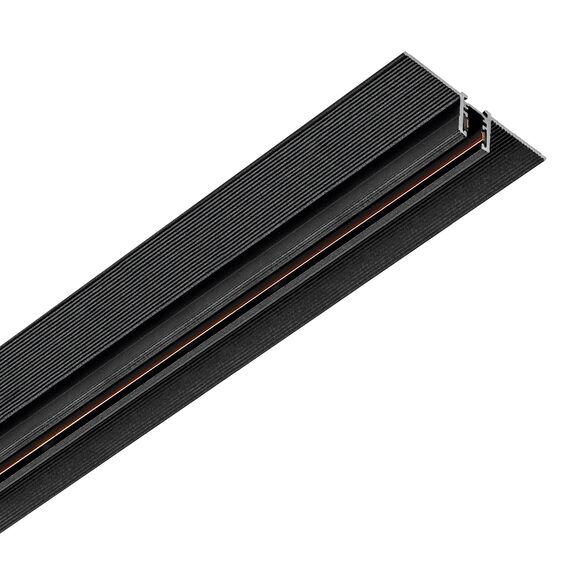 506317 Трек 24V двухконтактный однофазный встраиваемый LINEA 1м ЧЕРНЫЙ