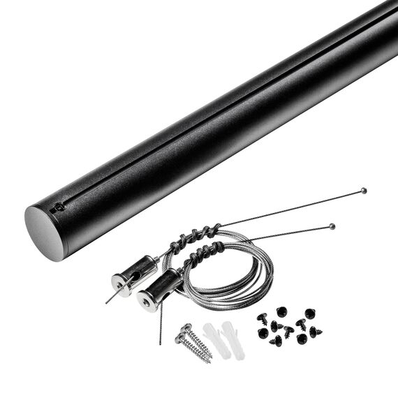 508917 Штанга крепежная 1,6м д/тканевого трека д/светильников 208ххх NOVE ЧЕРНЫЙ