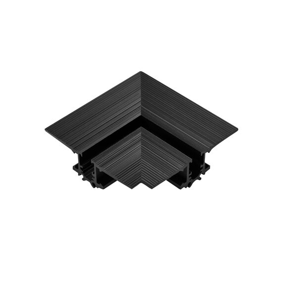 506237 Соединитель угловой горизонтальный LINEA ЧЕРНЫЙ