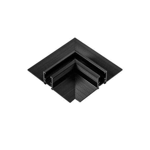 506337 Соединитель L-образный горизонтальный LINEA ЧЕРНЫЙ