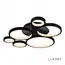 Потолочная люстра iLedex Ring Star 9004-6-X-T BK, изображение 2