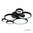 Потолочная люстра iLedex Ring Star 9004-6-X-T BK, изображение 3