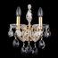 Бра Crystal Lux ISABEL AP2 GOLD/TRANSPARENT