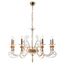 Люстра Crystal Lux CATARINA SP8 V2 GOLD/TRANSPARENT-COGNAC