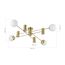 SLE1105-302-08 Светильник потолочный Латунь/Белый GU10+E27 4+4*5+60W RAITO, изображение 4