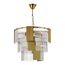 SLE1123-303-07 Светильник подвесной Латунь/Золотистый, Прозрачный E14 7*40W TRESA, изображение 4