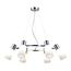 SLE1139-103-06 Светильник подвесной Хром/Белый E14 6*60W GESSI, изображение 3