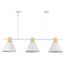 SLE125103-03 Светильник подвесной Белый/Белый, Светлое дерево E27 3*60W MODICA, изображение 4