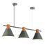 SLE125113-03 Светильник подвесной Серый/Серый, Светлое дерево E27 3*60W MODICA, изображение 5