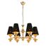 SL1137.203.06 Светильник подвесной Французское золото/Черный E14 6*40W RIONFO, изображение 3