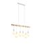 SL1142.503.06 Светильник подвесной Белый, Светлое дерево E27 6*60W BAGETTI, изображение 9