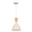 SLE1256-503-01 Светильник подвесной Бежевый/Бежевый, Светлое дерево, Золотистый E14 1*40W VISTA