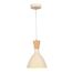 SLE1256-503-01 Светильник подвесной Бежевый/Бежевый, Светлое дерево, Золотистый E14 1*40W VISTA, изображение 2