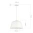 SLE1805-503-01 Светильник подвесной Белый/Белый E27 1*40W BLANK, изображение 6