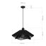 SLE6023-403-01 Светильник подвесной черный/черный E27 1*40W VERVE, изображение 6