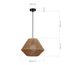 SLE6025-603-01 Светильник подвесной бежевый/черный E27 1*40W ETTAN, изображение 6