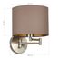 SLE300571-01 Светильник настенный Никель/Темно-бежевый, Золотистый E27 1*40W BRESCIA, изображение 2
