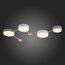 SLE600102-04 Светильник потолочный Золотистый, Светлое дерево/Белый, Серый LED 4*16,5W 4000K DOSSENA, изображение 2