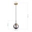 SLE1097-303-01 Подвес Матовое золото/Дымчатый E27 1*60W SCORZE, изображение 6