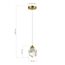 SL6114.203.01 Подвес ST-Luce Золотистый/Прозрачный LED 1*3W 3000K CASCATO, изображение 3