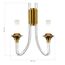 SL1241.201.02 Бра ST-Luce Золотистый/Белый E14 2*40W VETRANO, изображение 3
