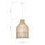 SL1513.523.01 Светильник подвесной ST-Luce Белый/Бежевый E27 1*40W CESTA, изображение 4