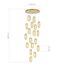 SL6506.203.18 Светильник подвесной ST-Luce Золотистый/Золотистый, Прозрачный LED 18*9W 3000K ALLUNGO, изображение 4