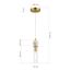 SL1244.303.01 Светильник подвесной ST-Luce латунь/прозрачный E14 1*40W MEDEA, изображение 4