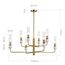 SL1244.303.08 Светильник подвесной ST-Luce латунь/прозрачный E14 8*40W MEDEA, изображение 5