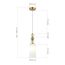 SL2003.303.01 Светильник подвесной ST-Luce латунь/белый E27 1*40W AURORA, изображение 4
