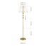 SL2003.305.01 Светильник напольный ST-Luce латунь/белый E27 1*40W AURORA, изображение 4