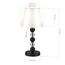 SL2003.404.01 Прикроватная лампа ST-Luce черный/белый E27 1*40W AURORA, изображение 4