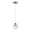 SL6114.203.01.1 Подвес ST-Luce Золотистый/Прозрачный LED 1*3W 3000K CASCATO