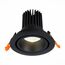 ST705.438.10 Св-к встр. Черный LED 1*10W 3000K 750Lm Ra>90 38° IP20 D102xH85 170-240V Встраиваемые светильники, изображение 3