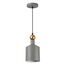 4086/1 PENDANT ODL19 495 серый/золотой Подвес Е27 1*40W 220V BOLLI