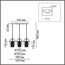 6592/3A MODERNI LN25 323 латунь/серый, металл/текстиль, стекло Подвес E14 3*40W 220V JANE, изображение 2