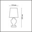 8163/1T CLASSI LN25 000 белый, керамика/текстиль Настольная лампа E14 1*40W 220V BIANKA, изображение 2