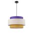 8281/4 MODERNI черный/фиолетовый/бежевый/желтый, металл/текстиль Светильник подвесной E14 4*40W 220V PALERMO