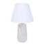 8211/1T CLASSI LN25 000 белый жемчужный/белый, керамика/текстиль Настольная лампа Е27 1*60W 220V SINNA