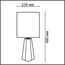 8124/1T COMFI LN25 376 черный, керамика/текстиль Настольная лампа E27 1*60W 220V HINAMI, изображение 2