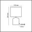 8148/1T MODERNI LN25 000 серый, керамика/текстиль Настольная лампа Е27 1*60W 220V MRAMAO, изображение 2
