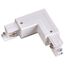 135064 PORT NT19 257 белый Соединитель "L" внутренний с токопроводом для трехфазн. шинопровода IP20