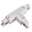 135058 PORT NT19 257 белый Соединитель "Т" правый внутренний с токопроводом для трехфазн.шинопровода