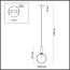 4673/1 PENDANT ODL20 308 хром/белый Подвес E27 1*40W (тип лампы СВЕЧА ) 220V OKIA, изображение 2