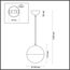 4959/1A PENDANT ODL22 345 мат.никель/металл/белый/стекло Подвес E27 1*40W PINGA, изображение 2