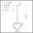 4949/1 PENDANT ODL22 469 хром/прозрачный/стекло Подвес E14 1*40W KESTA, изображение 2